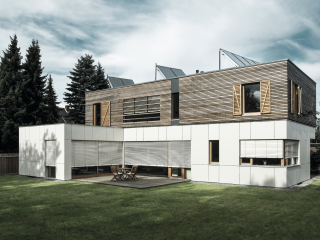 Raffstoren von Leiner an einem modernen Haus